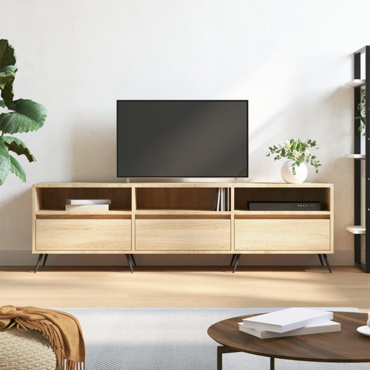 Berkfield TV Cabinet Sonoma Oak 150x30x44.5 cm Engineered Wood