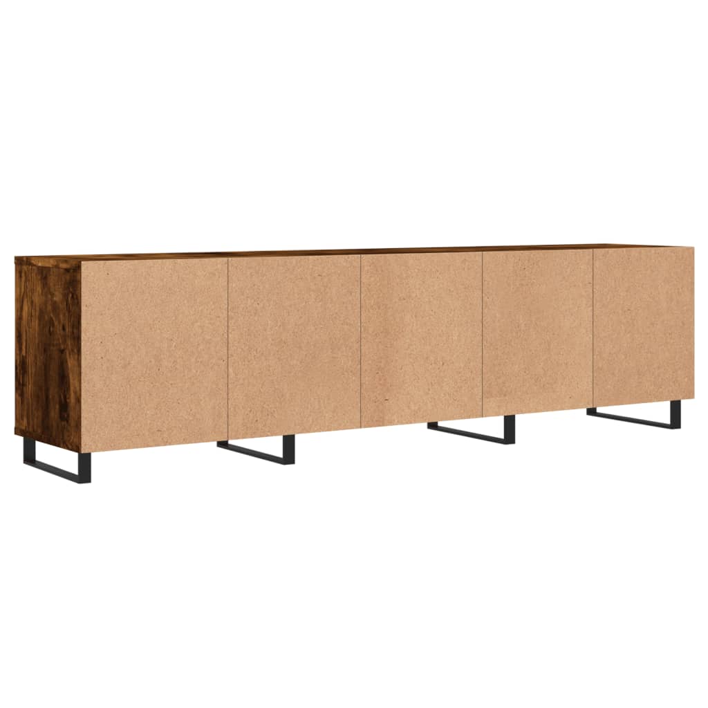Berkfield TV Cabinet Smoked Oak 150x30x44.5 cm Engineered Wood