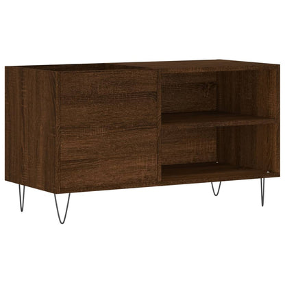 Berkfield Record Cabinet Brown Oak 85x38x48 cm Engineered Wood