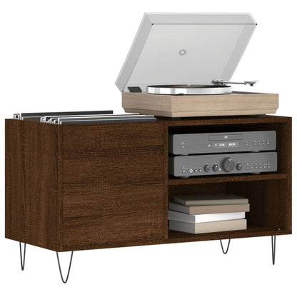 Berkfield Record Cabinet Brown Oak 85x38x48 cm Engineered Wood