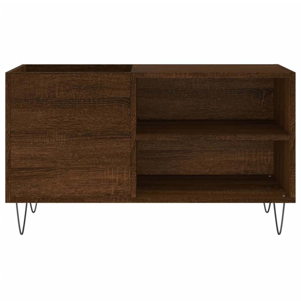 Berkfield Record Cabinet Brown Oak 85x38x48 cm Engineered Wood
