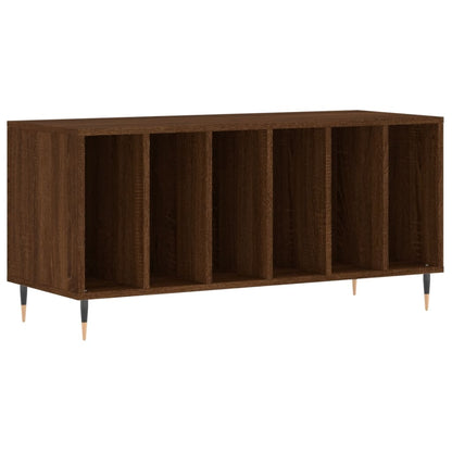 Berkfield Record Cabinet Brown Oak 100x38x48 cm Engineered Wood