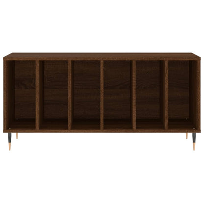 Berkfield Record Cabinet Brown Oak 100x38x48 cm Engineered Wood