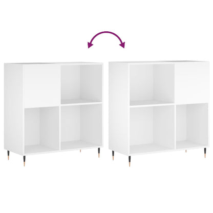 Berkfield Record Cabinet White 84.5x38x89 cm Engineered Wood