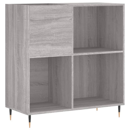 Berkfield Record Cabinet Grey Sonoma 84.5x38x89 cm Engineered Wood