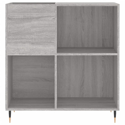 Berkfield Record Cabinet Grey Sonoma 84.5x38x89 cm Engineered Wood