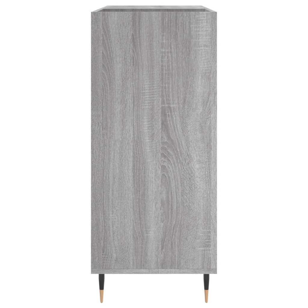 Berkfield Record Cabinet Grey Sonoma 84.5x38x89 cm Engineered Wood