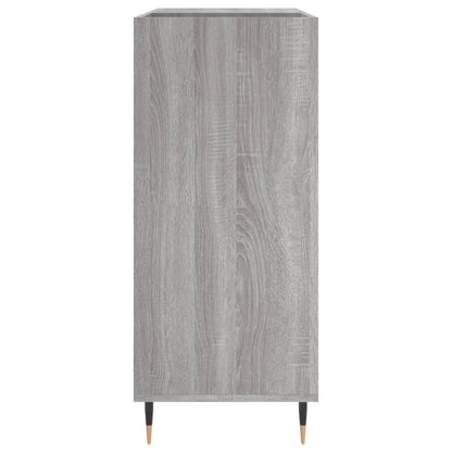 Berkfield Record Cabinet Grey Sonoma 84.5x38x89 cm Engineered Wood