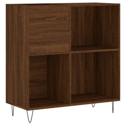 Berkfield Record Cabinet Brown Oak 84.5x38x89 cm Engineered Wood