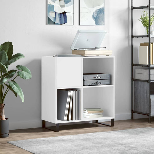 Berkfield Record Cabinet White 84.5x38x89 cm Engineered Wood