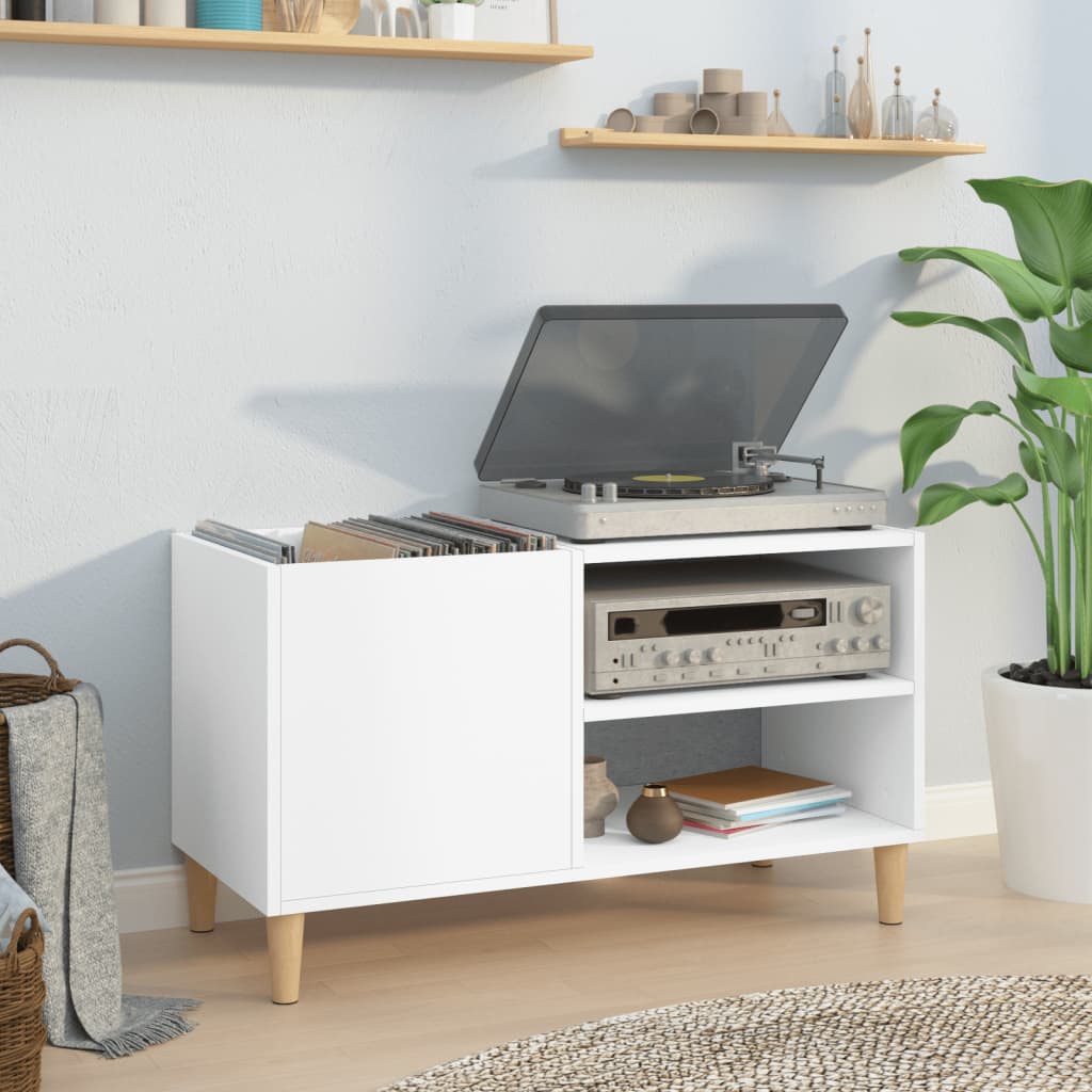 Berkfield Record Cabinet White 84.5x38x48 cm Engineered Wood