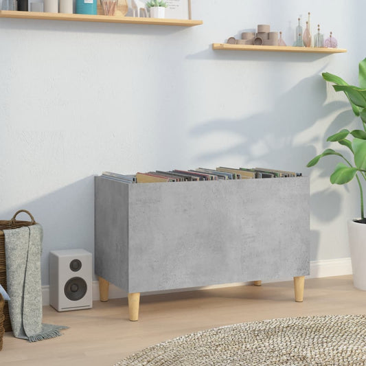 Berkfield Record Cabinet Concrete Grey 74.5x38x48 cm Engineered Wood
