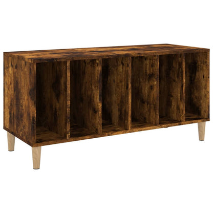 Berkfield Record Cabinet Smoked Oak 100x38x48 cm Engineered Wood