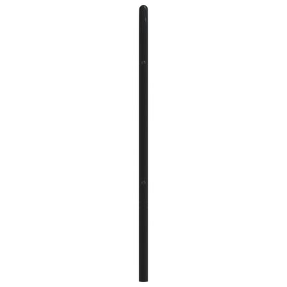 Berkfield Metal Headboard Black 135 cm