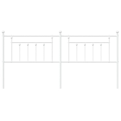 Berkfield Metal Headboard White 193 cm
