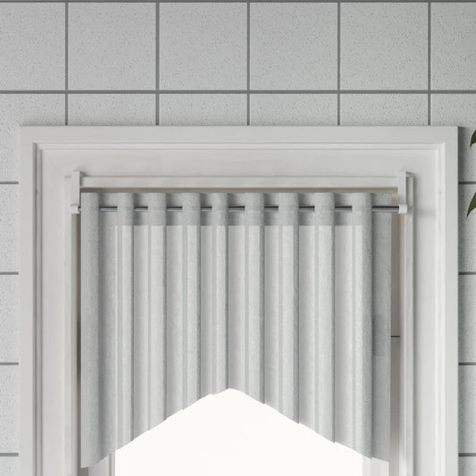 Berkfield Curtain Rails 2 pcs White and Silver 40-60 cm Aluminium