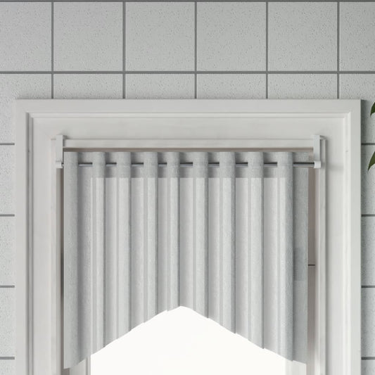 Berkfield Curtain Rails 2 pcs White and Silver 60-105 cm Aluminium