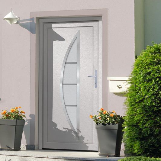 Berkfield Front Door White 108x200 cm PVC