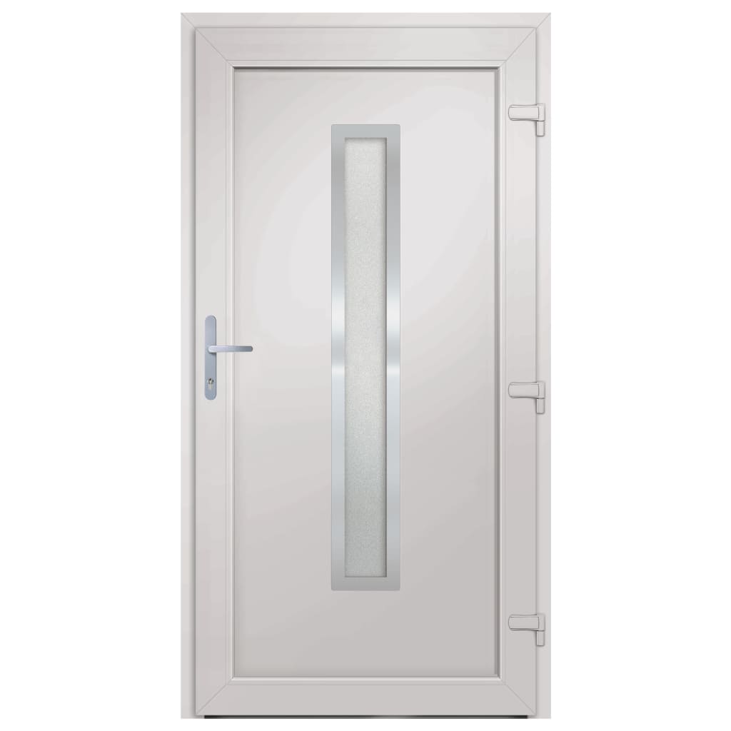 Berkfield Front Door White 98x190 cm PVC
