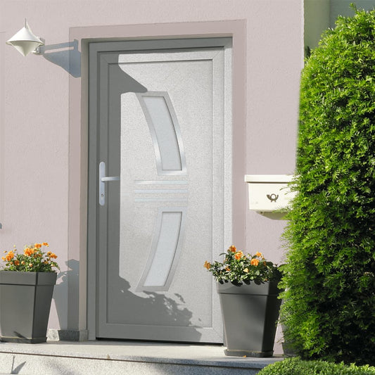 Berkfield Front Door White 98x208 cm PVC