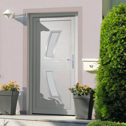 Berkfield Front Door White 108x200 cm PVC