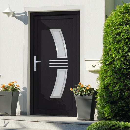 Berkfield Front Door Anthracite 108x200 cm PVC