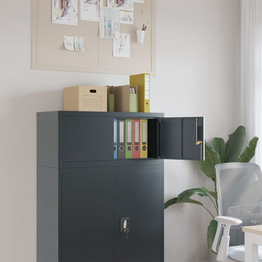 Berkfield File Cabinet Anthracite 90x40x40 cm Steel