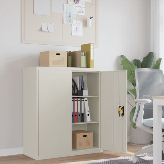 Berkfield File Cabinet White 90x40x105 cm Steel