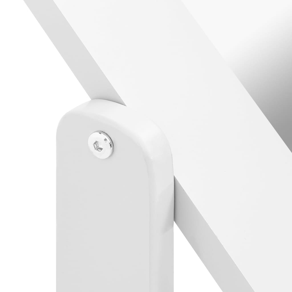 Berkfield Free Standing Mirror White 45.5x47.5x160 cm Engineered Wood