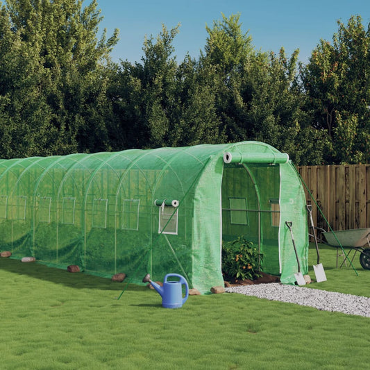 Berkfield Greenhouse with Steel Frame Green 40 m�__ 20x2x2 m