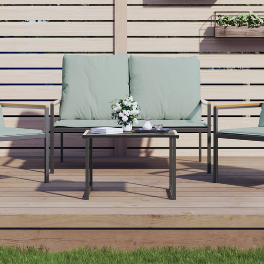 Berkfield Garden Table Anthracite 55x40x37 cm Steel