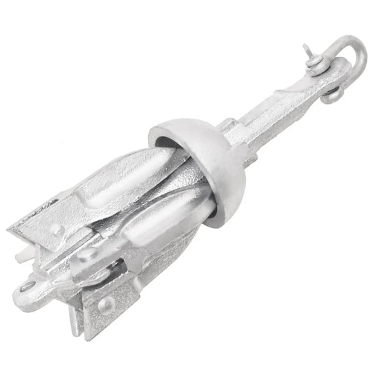 Berkfield Folding Anchor Silver 0.7 kg Malleable Iron