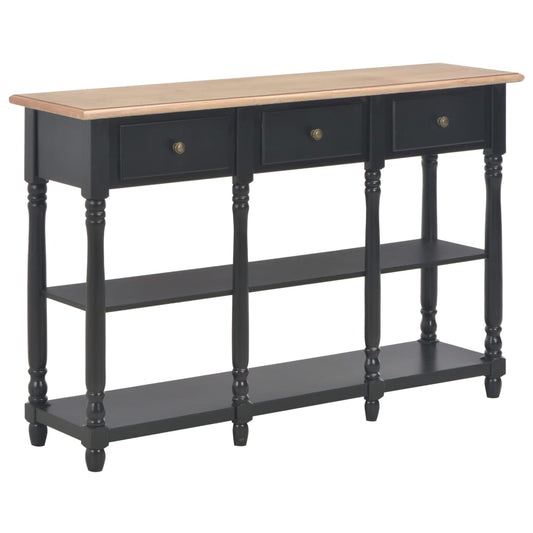 Berkfield Console Table Black 110x30x76cm Engineered Wood
