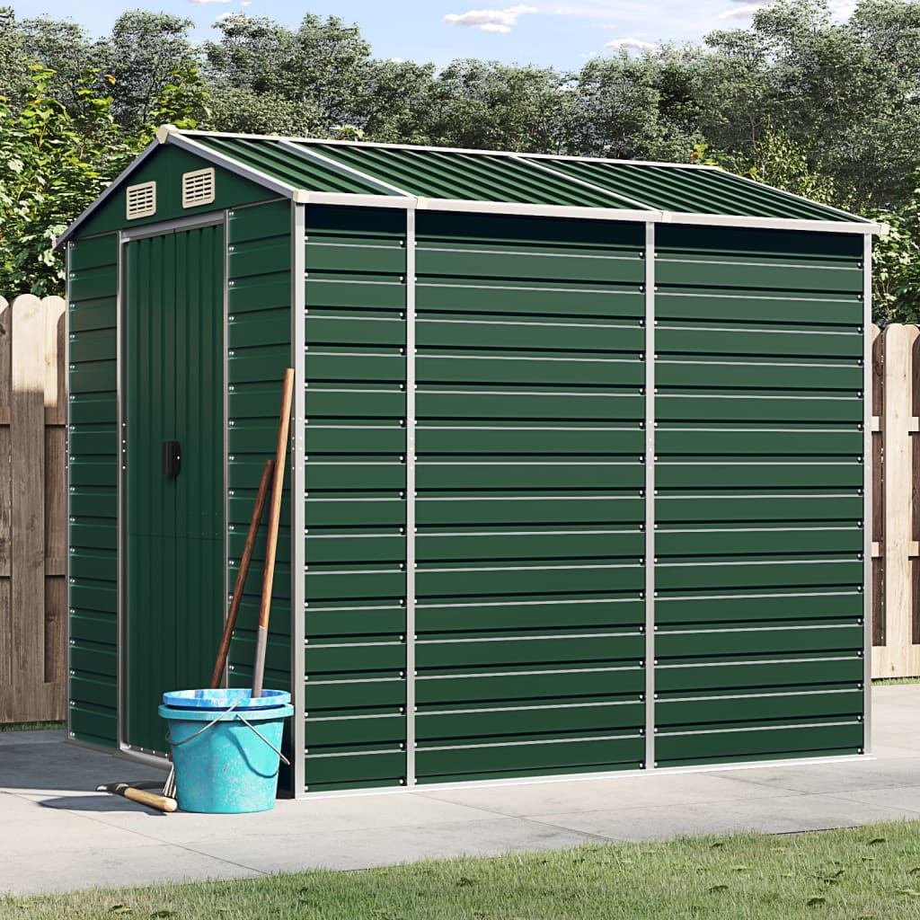 Berkfield Garden Shed Green 191x215x198 cm Galvanised Steel
