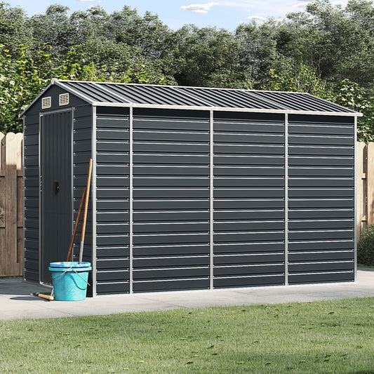 Berkfield Garden Shed Anthracite 191x300x198 cm Galvanised Steel