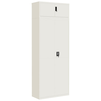 Berkfield File Cabinet White 90x40x240 cm Steel