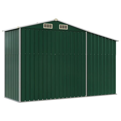 Berkfield Garden Shed Green 277x93x179 cm Galvanised Steel