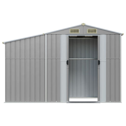 Berkfield Garden Shed Grey 277x93x179 cm Galvanised Steel