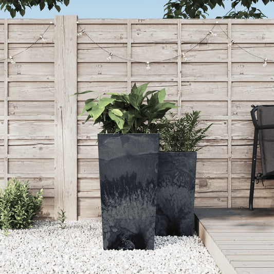 Berkfield Planter with Removable Inner Anthracite 21/49 L PP Concrete Look