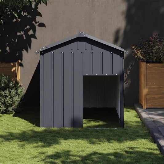 Berkfield Dog House with Roof Anthracite 117x153x123 cm Galvanised Steel
