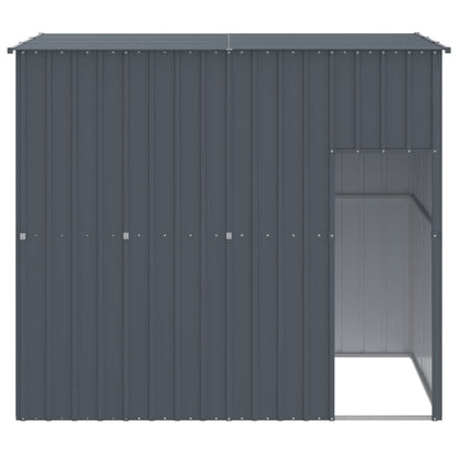 Berkfield Dog House with Roof Anthracite 214x153x181 cm Galvanised Steel