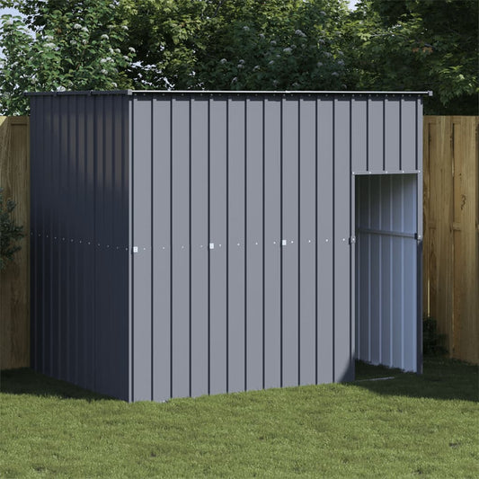Berkfield Dog House with Roof Anthracite 214x153x181 cm Galvanised Steel