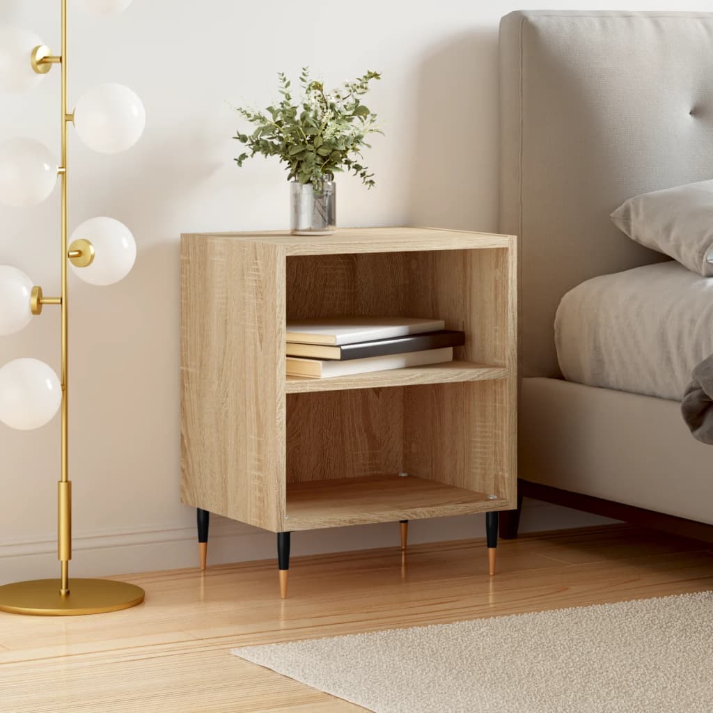 Berkfield Bedside Cabinet Sonoma Oak 40x30x50 cm Engineered Wood