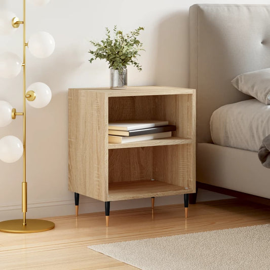 Berkfield Bedside Cabinet Sonoma Oak 40x30x50 cm Engineered Wood