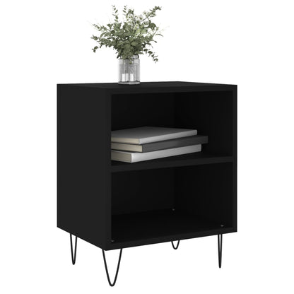 Berkfield Bedside Cabinets 2 pcs Black 40x30x50 cm Engineered Wood