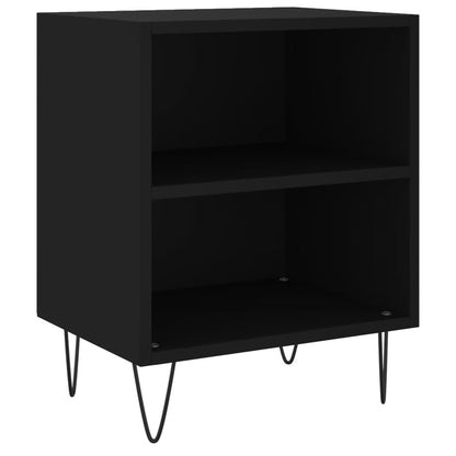 Berkfield Bedside Cabinets 2 pcs Black 40x30x50 cm Engineered Wood