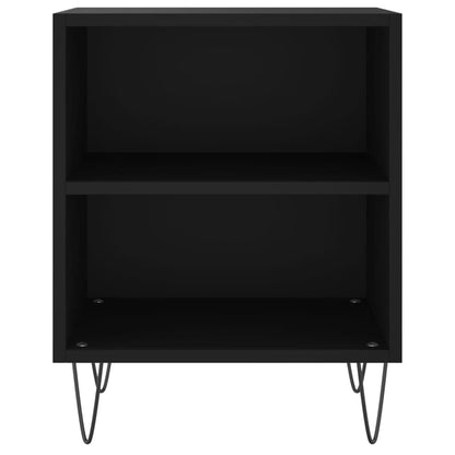 Berkfield Bedside Cabinets 2 pcs Black 40x30x50 cm Engineered Wood