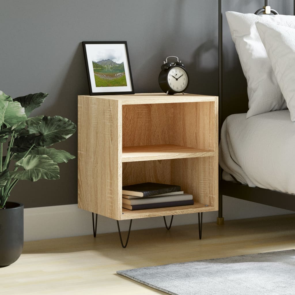 Berkfield Bedside Cabinet Sonoma Oak 40x30x50 cm Engineered Wood