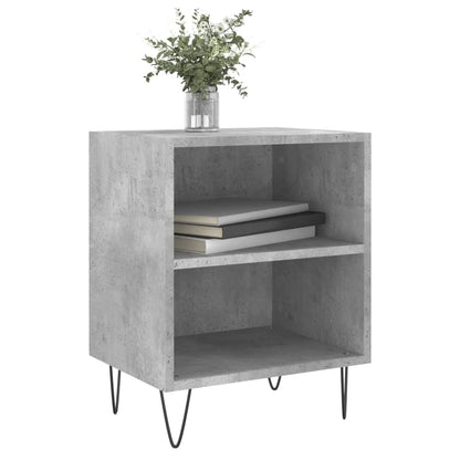Berkfield Bedside Cabinet Concrete Grey 40x30x50 cm Engineered Wood