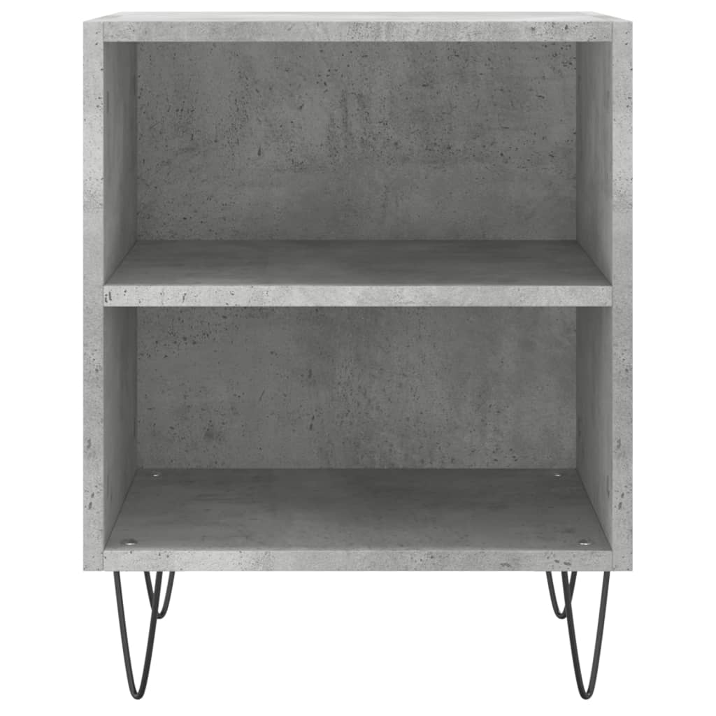 Berkfield Bedside Cabinet Concrete Grey 40x30x50 cm Engineered Wood